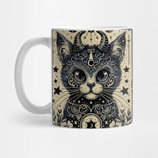 Devil Cat Tarot Card Mug